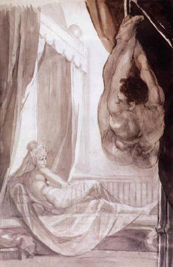 Johann Heinrich Fuseli Brunhilde Observing Gunther oil painting image